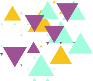 Abstract Triangles Pattern PNG image