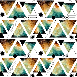 Abstract Trianglesand Circles Pattern