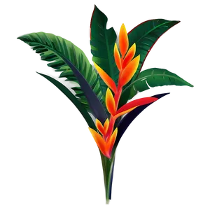 Abstract Tropical Plant PNG Xyy PNG