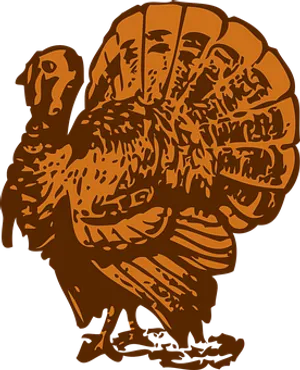 Abstract Turkey Silhouette