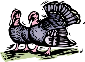 Abstract Turkeys Artwork