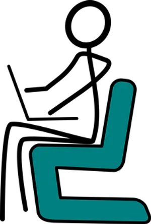 Abstract Turquoise Laptop Stand PNG image