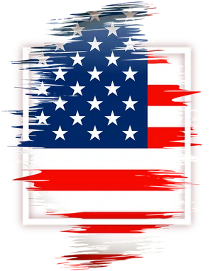 Abstract U S A Flag Artwork PNG