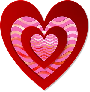 Abstract Valentine Hearts Design