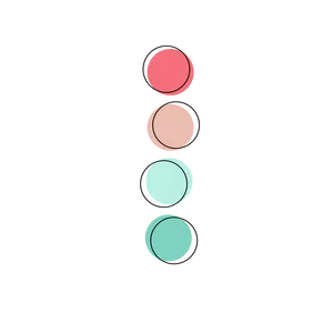 Abstract Vertical Circles Design PNG