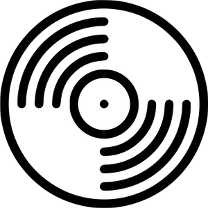 Abstract Vinyl Record Icon