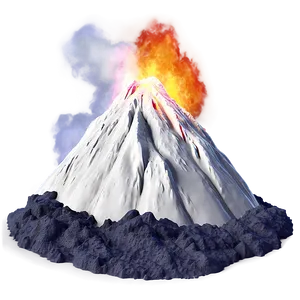 Abstract Volcano Art Png 05232024 PNG image