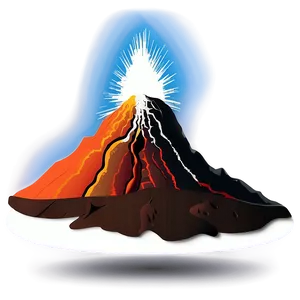 Abstract Volcano Art Png 62 PNG image