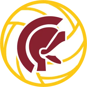 Abstract Volleyball Team Logo PNG image