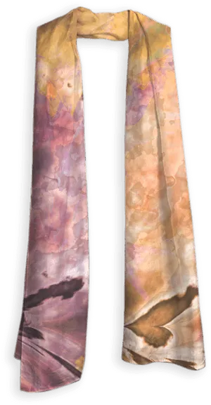 Abstract Watercolor Scarf PNG image