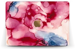 Abstract Watercolor Splash Laptop Case PNG image