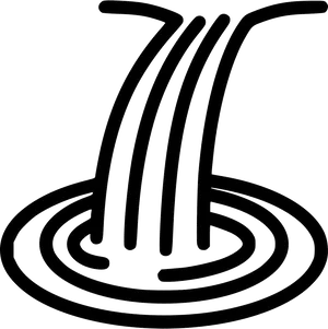 Abstract Waterfall Icon