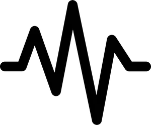Abstract Wave Line Art PNG image