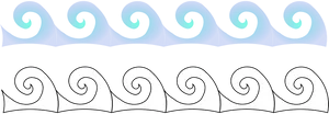 Abstract Waves Pattern PNG image