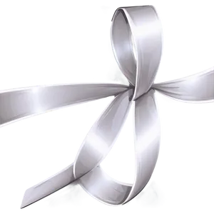 Abstract White Ribbon Art Png 06122024 PNG image