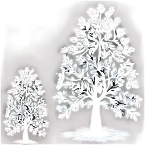 Abstract White Tree Picture PNG Hlk