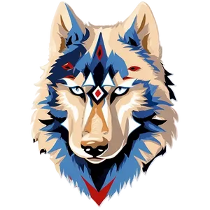 Abstract Wolf Face Icon PNG Hso92 PNG