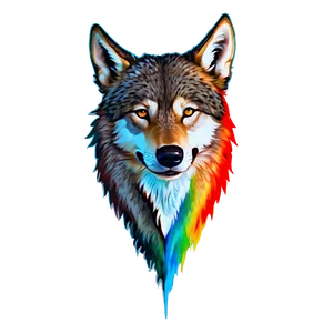 Abstract Wolf Head Artwork Png 06122024 PNG image