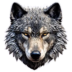 Abstract Wolf Head Artwork Png 83 PNG image