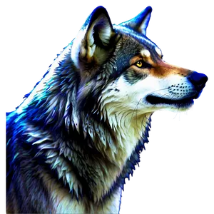 Abstract Wolf Splash Art PNG Inn