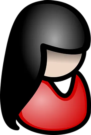 Abstract Woman Profile Vector