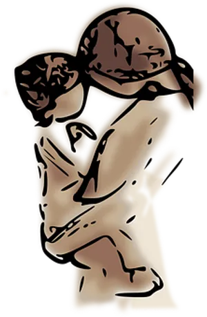 Abstract Woman Silhouette Art