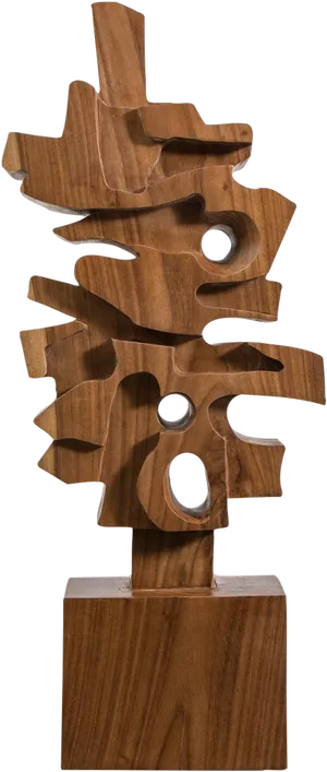 Abstract Wooden Sculpture PNG image