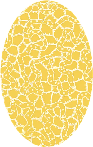 Abstract Yellow Egg Pattern PNG image