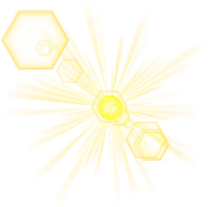 Abstract Yellow Light Explosion PNG image