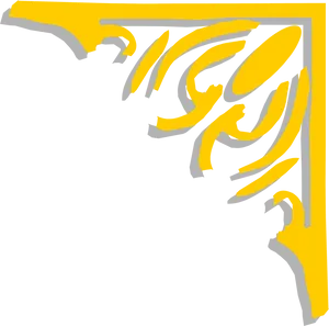 Abstract Yellowand Black Design PNG image