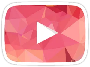 Abstract You Tube Play Button PNG image