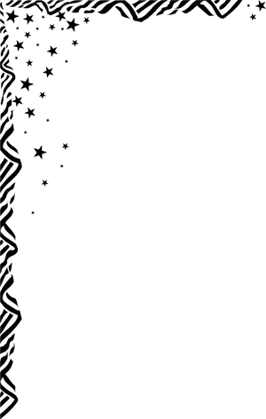 Abstract Zebra Pattern Border PNG image