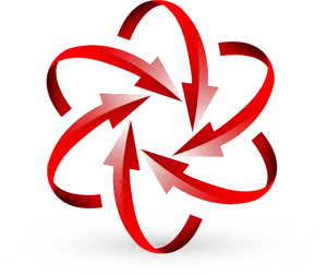 Abstract3 D Heart Design PNG