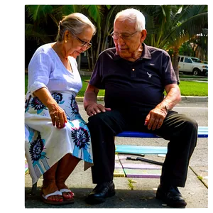 Abuela And Grandpa Love PNG Wwi PNG
