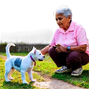 Abuela And Pets PNG Cmn PNG