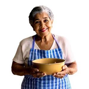 Abuela Cooking Illustration Png 06292024 PNG image