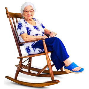 Abuela In Rocking Chair PNG 06292024 PNG