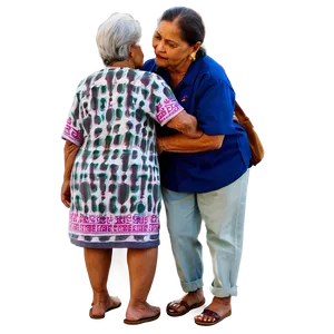 Abuela's Protective Embrace PNG Gon3 PNG