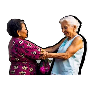 Abuela's Protective Embrace PNG Uwg
