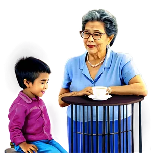 Abuela's Tea Time PNG 06292024 PNG