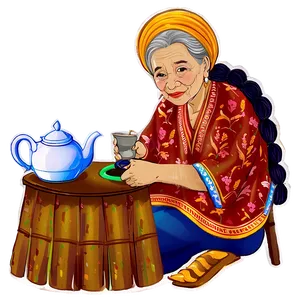 Abuela's Tea Time PNG 40 PNG