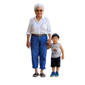 Abuela With Grandkids PNG Yla67 PNG