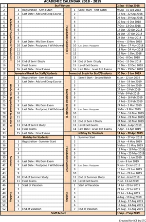 Academic Calendar20182019 Oman Institution PNG image