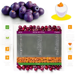 Acai Nutritional Facts Chart PNG 06252024 PNG