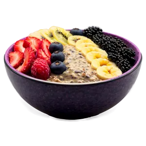 Acai Smoothie Bowl Decoration Png 06252024 PNG image