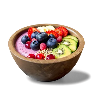 Acai Smoothie Bowl Decoration Png Fjy PNG image