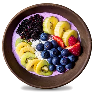 Acai Smoothie Bowl Decoration PNG Xjt PNG