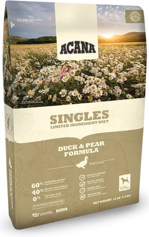 Acana Duckand Pear Dog Food Package PNG image