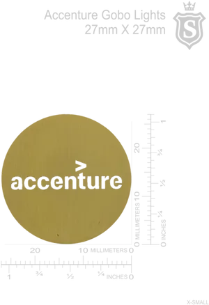 Accenture Gobo Lights Design PNG image
