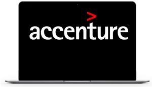 Accenture Logoon Laptop Screen PNG image